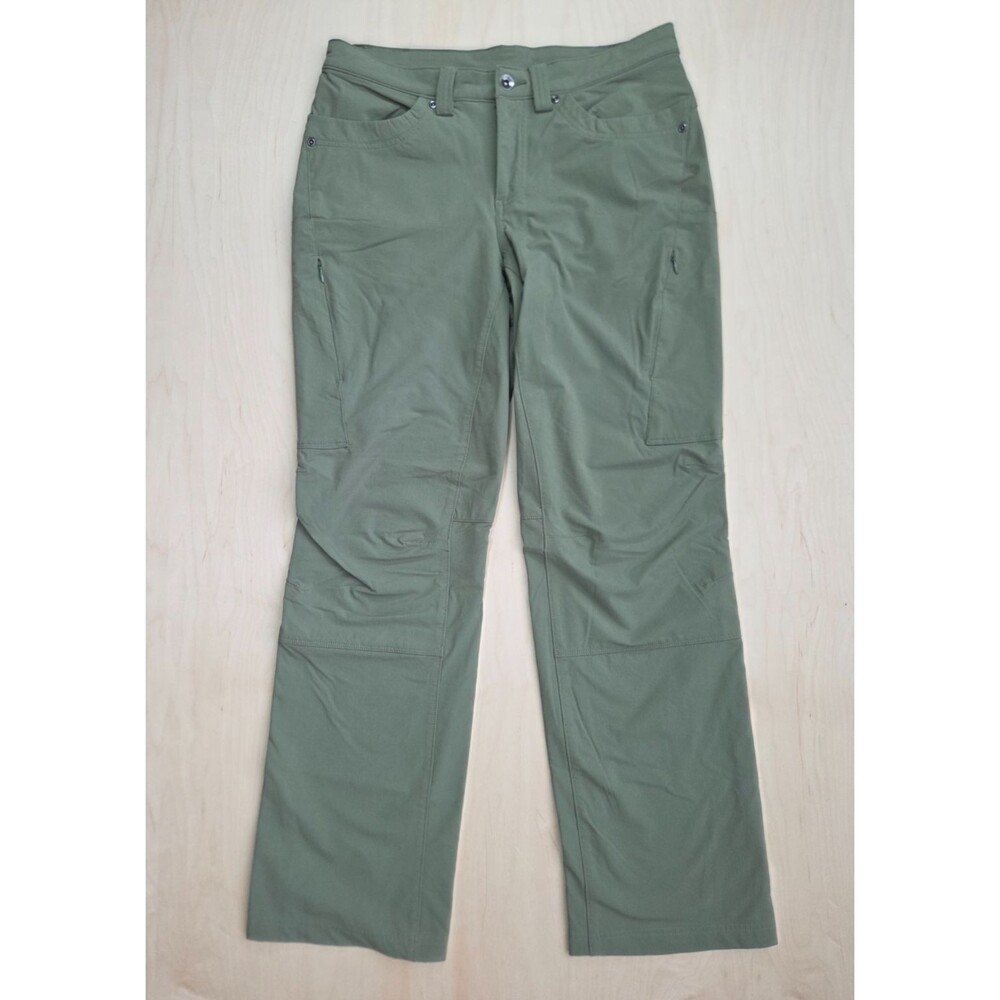 Duluth Trading Company Womens 10x31 Flexpedition Bootcut Pants Green Nylon Blend